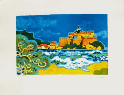 Guy charon plage - calvi, 1965
