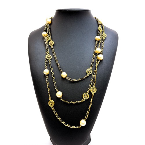 Collier long chanel 94a - chanel, cc
