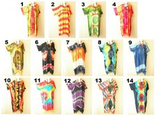 KG27 Tie Dye Women Plus Kaftan
