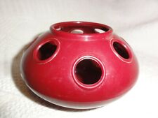 ANCIEN VASE  A CROCUS VINTAGE PLASTIQUE MARQUE B H R COULEUR BORDEAUX