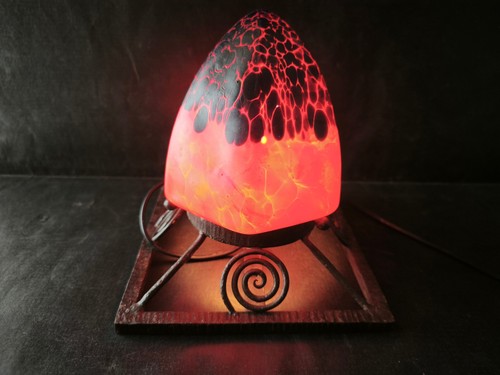 Lampe lustre art deco 1930 - , fer