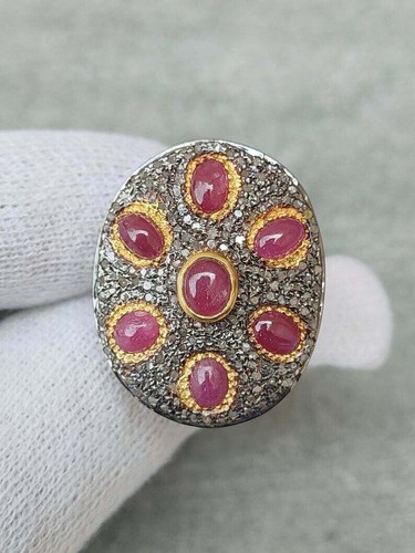 Diamant pavé rose rubis - pavé,