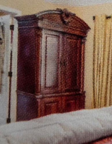 Door dark wood - dark, armoire