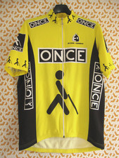 Maillot cycliste ONCE etxeondo Team 1997 Intégral Jersey cycling Vintage - XL