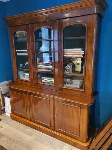 Bibliothèque anglaise acajou - anglaise,