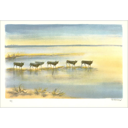 Zarou lithographie originale - -,