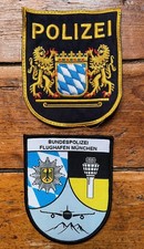 LOT DE 2 ECUSSONS POLICE MUNICH ALLEMAGNE - 2 GERMANY POLICE PATCHES