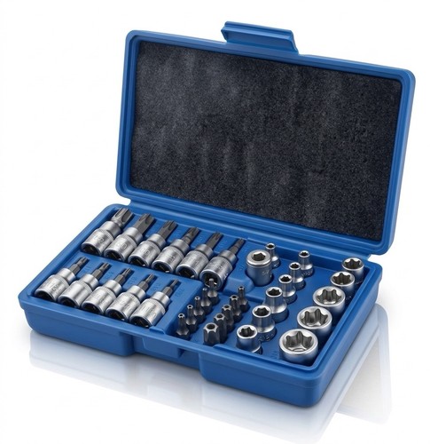 Coffret douilles torx - douilles,