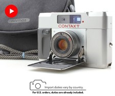 Appareil photo compact 35 mm télémétrique Contax T Silver testé sur film...