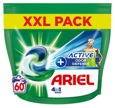 Lot 60 Pods ARIEL ACTIVE DEO FRESH Lessive Pack Capsule ODOR DEFENSE Anti-odeur