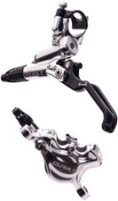 FORMULA CURA X Brakeset Carbon Silver 100% new + 2 rotors 160mm / POSTMOUNT