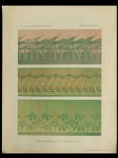 FRISES ART NOUVEAU, POCHOIR