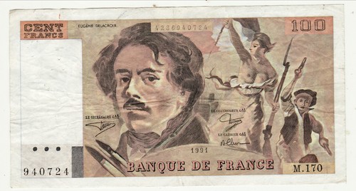 Peu commun 100 - , francs