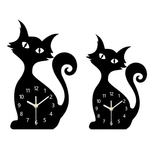 Horloge murale avec - horloge, chat