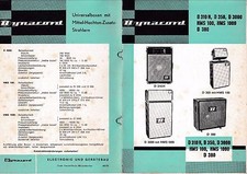 Mode D 'em Ploi Dynacord D 310 H, D 350,D 380,D 3000, Hms 100, Hms 1000