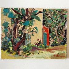 Ancien Tableau Huile sur Toile