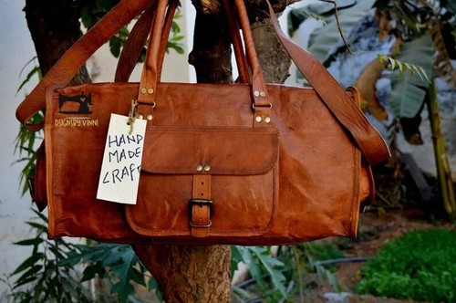 Neuf cuir chèvre voyage - cuir,