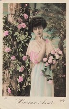 CP HEUREUSE ANNEE FEMME BRUNE