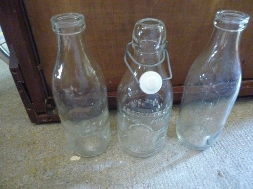 Bouteilles lait verre bottle - 3,
