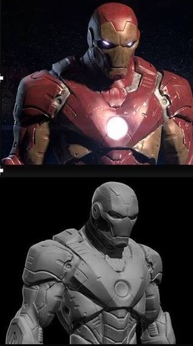 Iron man bust - iron,