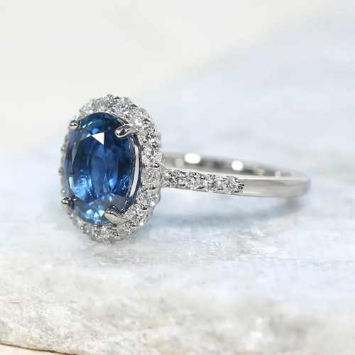 Bague saphir bleu - bague, cornflower