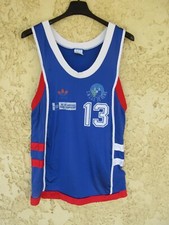 Maillot basket C.M.C.A.S de REIMS porté n°13 ADIDAS vintage TREFOIL shirt jersey