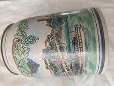 Chope de bière en céramique avec couvercle et étain 0.5 litre