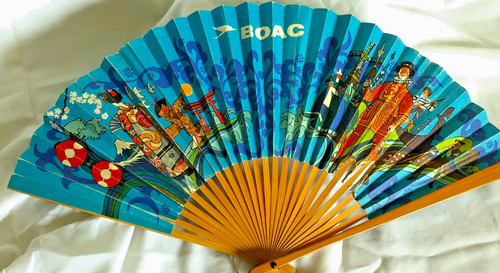 Eventail publicitaire boac - eventail,
