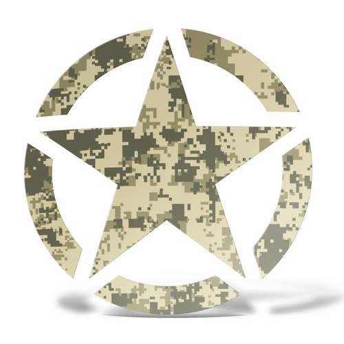 Autocollant étoile militaire - Étoile,
