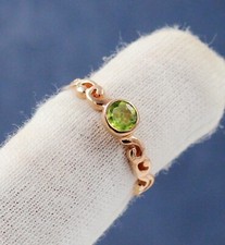 Bague citrine, bague péridot