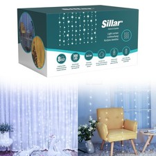 Guirlande Lumineuse 3x3m LED Rideau Lumineux 8 Modes Déco pour Noël...