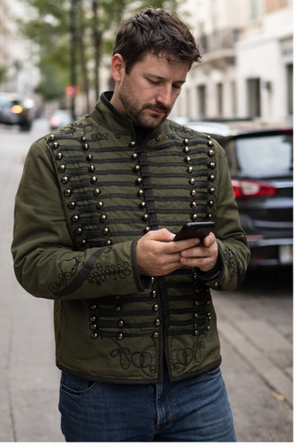 Veste militaire hussard - militaire,