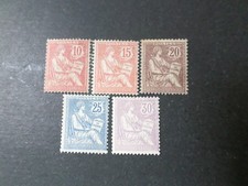 France mouchon n° 124 à 128