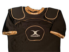 Épaulière Gilbert Rugby Maillot de Protection Épaule Sternum / IRB / Noir Or M