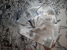 Ruban Dior Blanc Doré 2m95 et