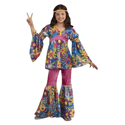 Costume enfant hippie flower - enfant,