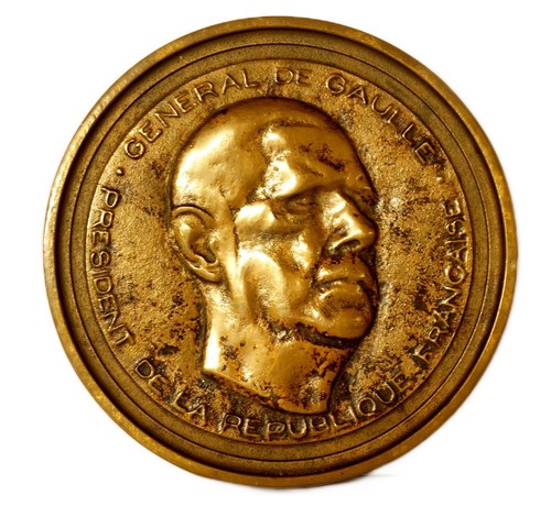 Gaulle grosse médaille - gaulle:,
