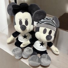 Lot de 2 peluches FuRyu Disney Mickey & Minnie Deco Collection Raglan BIG Jap...
