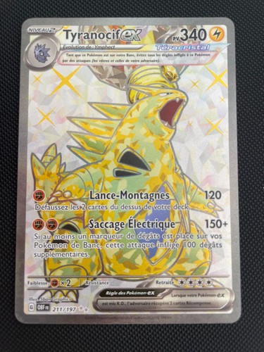 Carte pokémon tyranocif - pokémon, ex