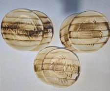 Magnifique Service Assiettes En Grès Toutes Estampillées Longchamp 1960-1970...