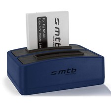 Batterie NP-40 + Chargeur double pour Creative Vado Pocket Video Cam