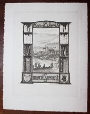 ✒ EX LIBRIS Marcel Servant éditeur par Pierre Desbois (1873-1939) MONTLUCON