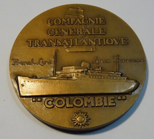 Medaille bronze paquebot - bronze,