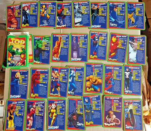 Ancien jeu cartes - jeu, marvel