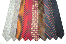 LOT De 10 Cravates En Soie