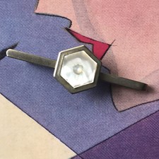 Pince à Cravate Art Déco nacre et métal