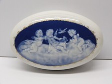 *BELLE BOITE BONBONNIERE PORCELAINE LIMOGES CAMILLE THARAUD Angelots Puttis  D