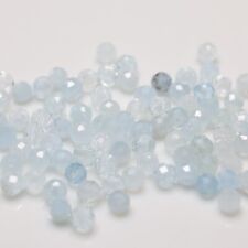 lot de 10 aigue-marine pierre précieuse naturelle dia 4mm N44 création