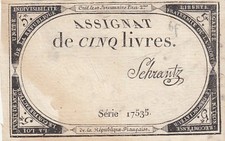 France 5 Livres - 10 Brumaire
