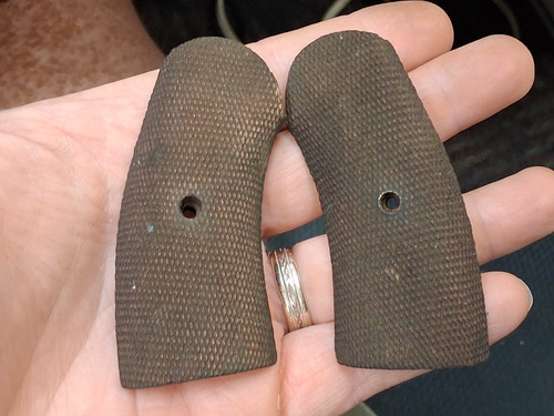 Wooden revolver grips - revolver,
